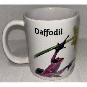Frogman Tim Cotterill Frogman Collection 10 Oz Coffee Mug ‘Daffodill’ NIB